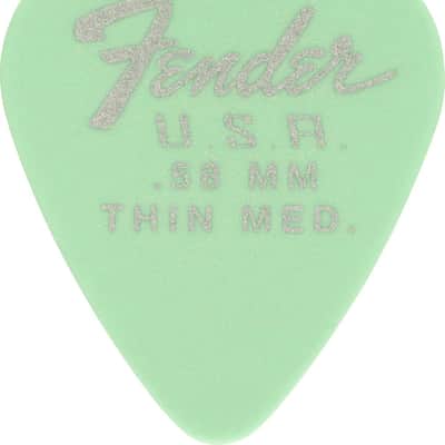 Fender Dura-Tone 351 Shape, .58, Surf Green, 12-Pack image 3