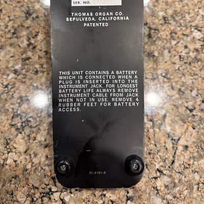 Vox Thomas Organ  King Wah 95- 1970’s - Black/Chrome image 9