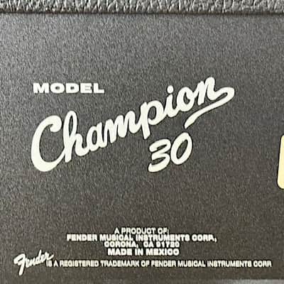 Fender Champion 30, 30-Watt Solid State Guitar Combo Amp, Very Good Condition image 11