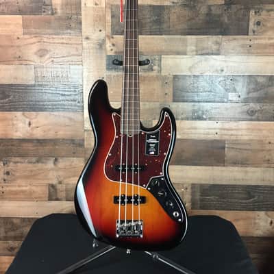 Fender American Pro II Jazz Bass, FRETLESS, Sunburst, Hard Case, Free Ship 716 image 5