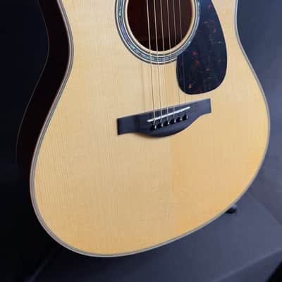 Yamaha LL16M Mahogany Dreadnought Acoustic-Electric Guitar Natural w/ Case (568) image 3