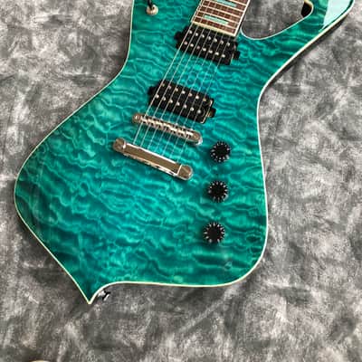 Iron Label Guitars Leonidas 7 String 2025 - Transparent Teal image 3