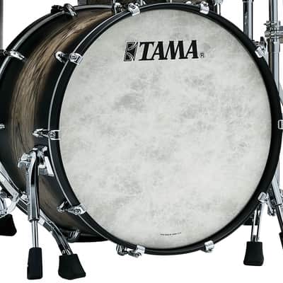 Tama TWB2216-ASBJ STAR Walnut Bass Drum 22 - Satin Black Japanese Sen Burst image 6