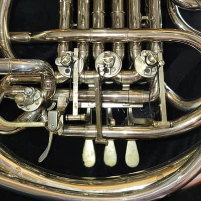 C.G. Conn 8D CONN Professional Model Double French Horn with Fixed Bell 2010s - Nickel-Silver image 3