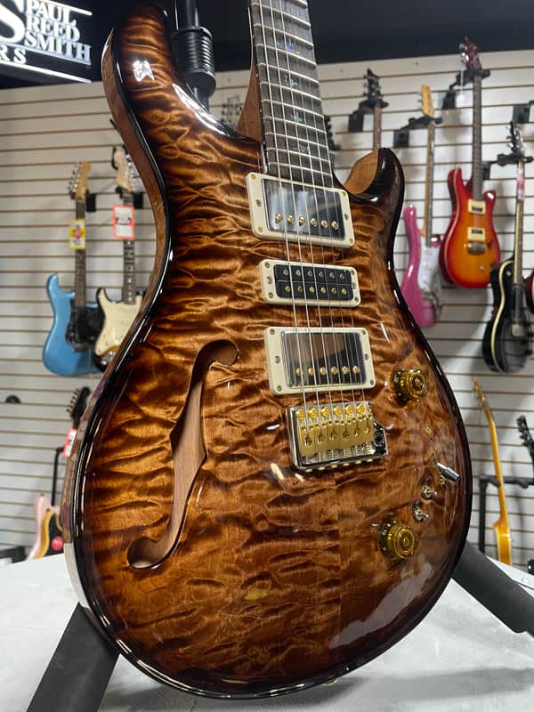 PRS Wood Library Special 22 Semi Hollow - Custom Color Smokeburst w/Paisley Case & PLEK*D #551 image 1