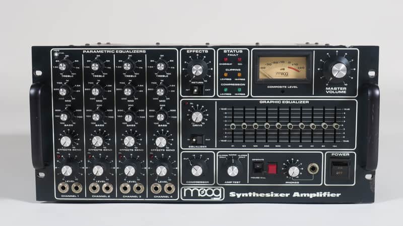 Moog Synthesizer Amplifier Synamp model 301A with four independent MKPE parametric equalizers and more (serviced) image 1