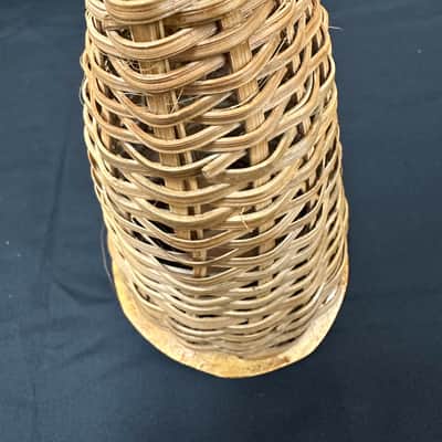 Authentic Caxixi, 10.75" x 5", EXTRA LARGE, Rattan Woven, Dried Gourd Bottom - MINT image 6