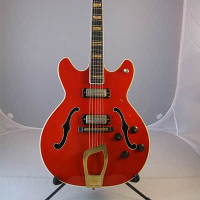 Hagstrom Viking II Deluxe 1968 Cherry Red image 2