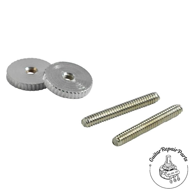 Kluson Wheel / Post Set For ABR-1 Tune-O-Matic Bridge, KPTSETS-C, Steel - Chrome image 1