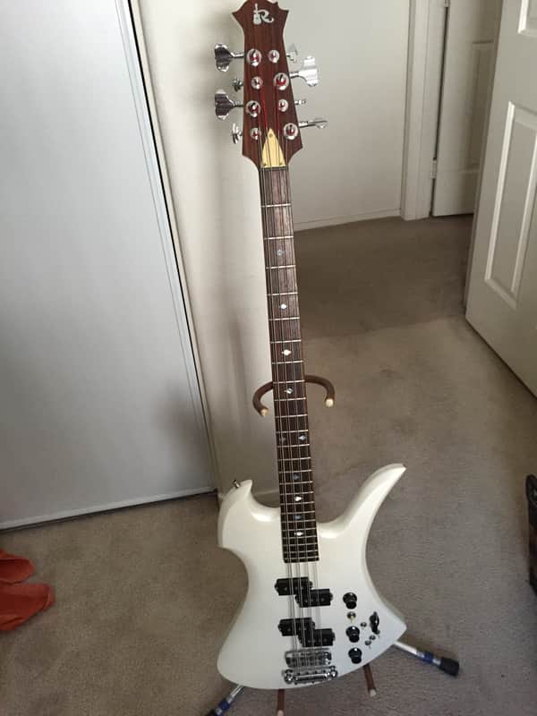 B.C. Rich Mockingbird 1981 Glitter Rock White image 1