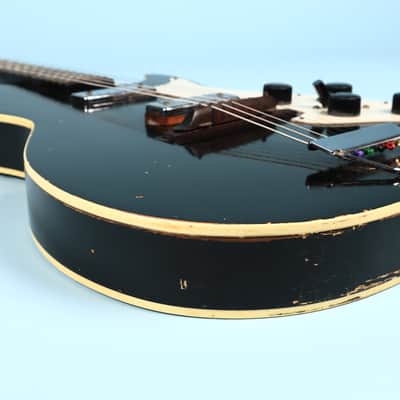 Silvertone 1420 Vintage Stratotone Black Electric Guitar image 19