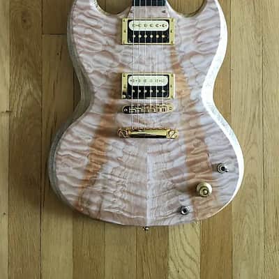 the Slick-60 BD/SG Supreme Guitar By Black Diamond 25-yrs Hand Crafting guitars In America w/Quilted Maple Top & case image 2