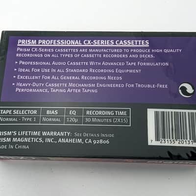 Sealed Prism Professional 30 Minutes CX30 Type 1 Normal Position Blank Cassette Tape image 5