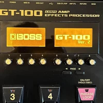 Boss GT-100 V2 COSM Amp Effects Processor Multieffetto image 1