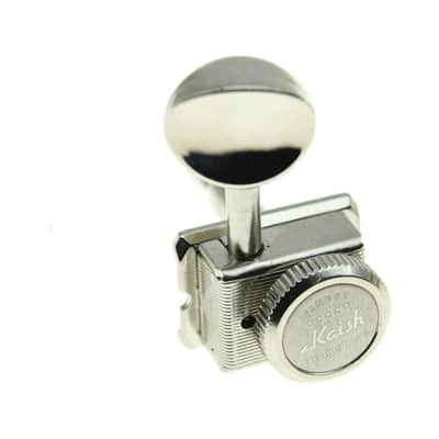 6 Inline Vintage Style Locking Tuners Guitar Tuning Keys Pegs Lock Guitar Machine Heads Fits Strat Tele Guitars Nickel image 3