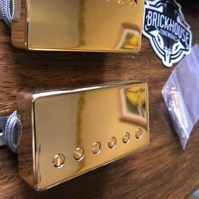 Brickhouse Toneworks 1960 P.A.F. Humbucker Pickup Set – Gold 2026 - Gold image 3