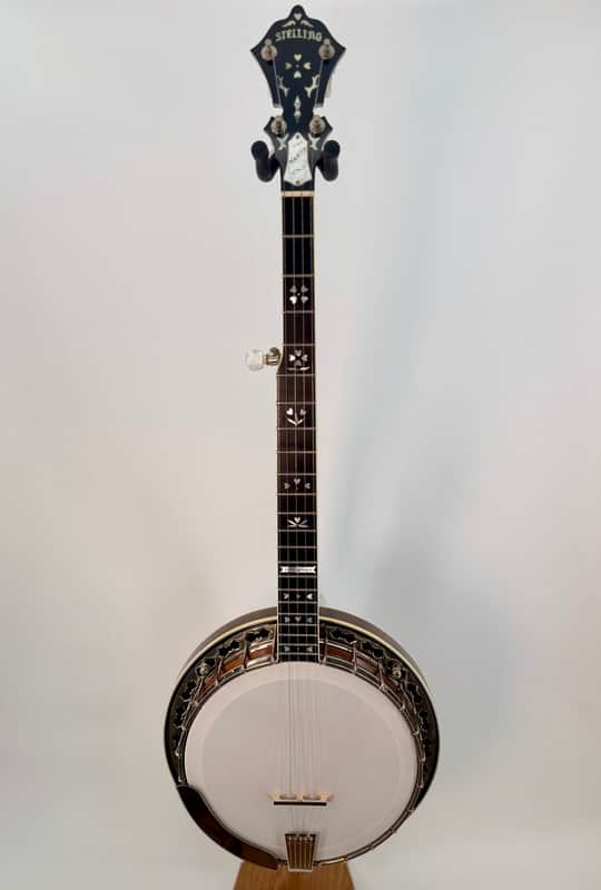 1983 Stelling Sunflower Archtop 5-String Banjo, Raised Head, San Diego image 1