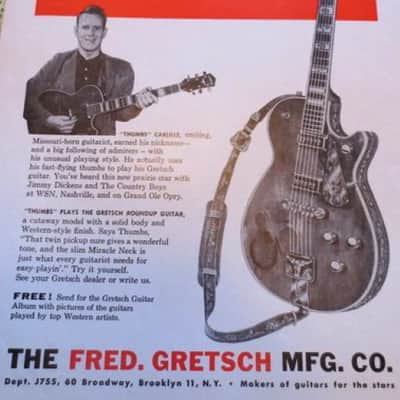 Immagine Gretsch ROUNDUP 6130 1955 - Orange "G" brand & All Western features Cactus & Cowboy Leather bound body - 24