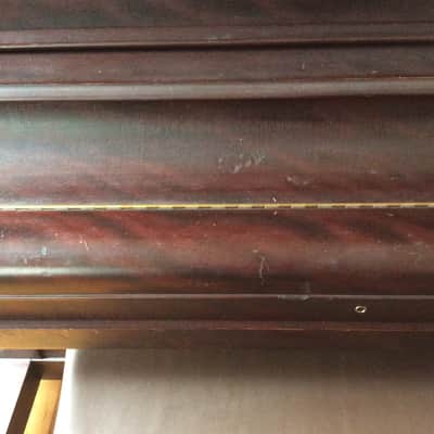 Shaw Upright Piano 1900 Antique Walnut ivory keys beautiful image 5