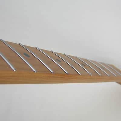 Telecaster 22 Stainless Steel/ Unfinished/ Rounded Ends Frets/Guitar Neck /Roasted, w/Warmoth Bone Nut /fits Fender TELE image 4