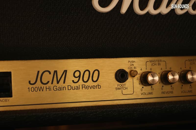 Marshall JCM 900 100-Watt Hi Gain Master Volume MkIII Head Early 1990s - Black image 1