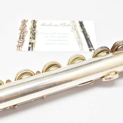 Vintage Gemeinhardt M3S (3OSB) Solid Silver Open Hole Flute Offset G w/ B Foot image 11