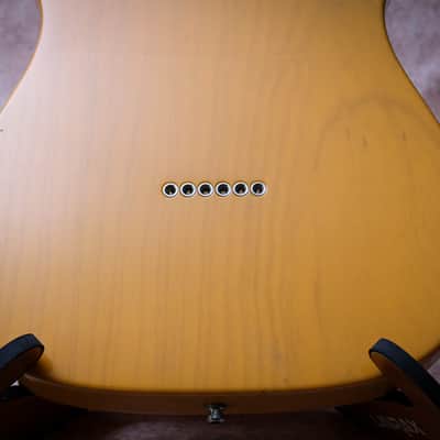FENDER USA American 52' Vintage Reissue Telecaster "Butterscotch Blonde + Maple" (2003) image 13
