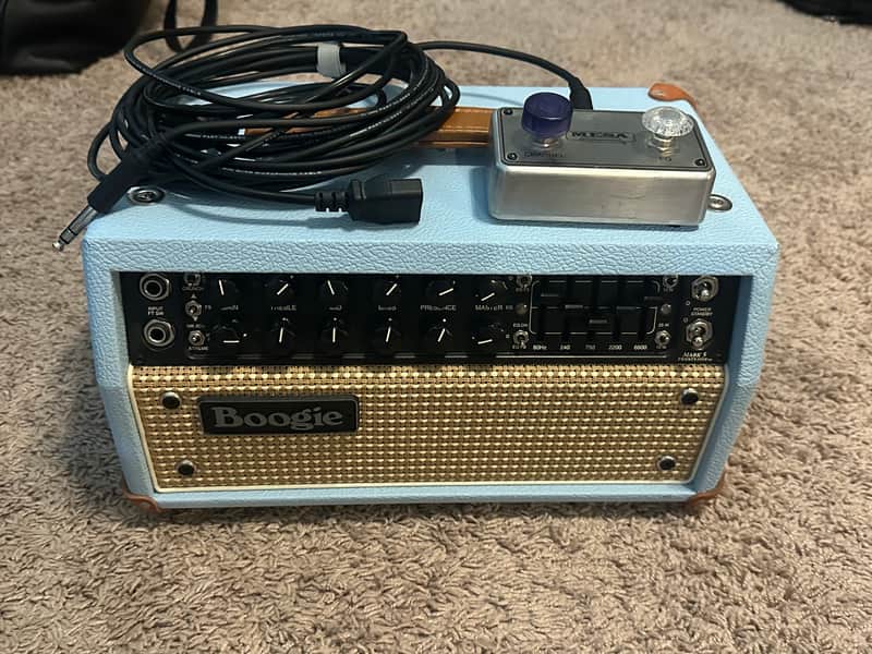 Mesa Boogie Mark Five:25 2-Channel 25-Watt Tube Amp Head - Custom Baby Blue Bronco & Tan Grille (Excellent Condition) image 1
