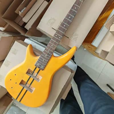 Left Handed 4 String Bass, Basswood Body, Maple Neck Through image 2