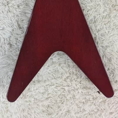2001 Gibson Flying V Electric Guitar in Gloss Cherry Red with Hardshell Case image 2