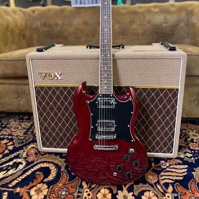 SX Guitars SE4SK TWR (SG Style) Pack Wine Red image 2