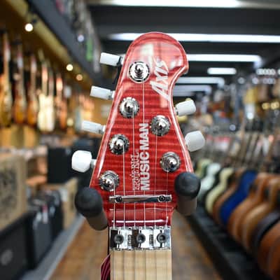 Ernie Ball Music Man 30th Anniversary Axis Electric Guitar Translucent Red Quilt w/Hard Case image 7