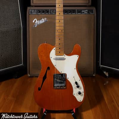2022 Danocaster Single Cut Thinline Aged Natural image 3