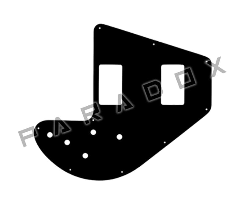 Custom Pickguard For 1975 - 1983 Made in America Gibson Ripper Bass - Black/Parchment/Black .090" image 1