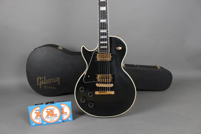 2006 Gibson Les Paul Custom Black Beauty Left Handed *Headstock Repair* image 1