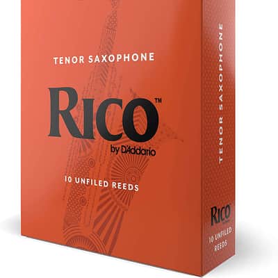 Rico Tenor Saxophone Reeds, Strength 4, 10-pack image 2