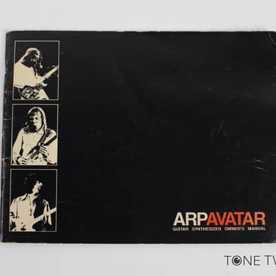 ARP Avatar Owner Manual Instruction Book analog synthesizer VINTAGE SYNTH DEALER