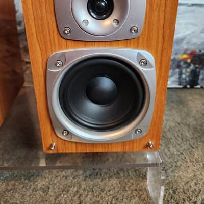 TEAC TEAC LS-MC90  compact, 2-way  bookshelf speakers 90s  - Glossy faux-wood brown image 4