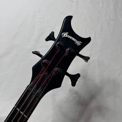 Brownsville New York Bat Electric Bass Guitar 2000s - Hot Rod Flame Graphic image 13
