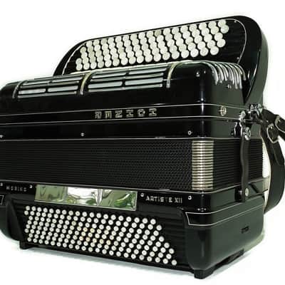 Converter Hohner Morino Artiste XII Cassotto Button Accordion, made in Germany, C Griff Knopfakkordeon, Straps and Case, 2723 image 3