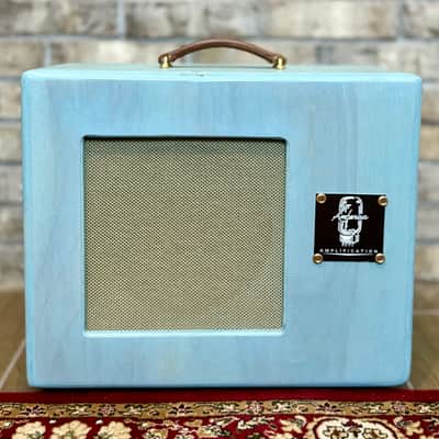 Amberisa Amplification Handwired Guitar Speaker Cabinet - Model: AA110SMG 2025 - Vintage Blue image 1