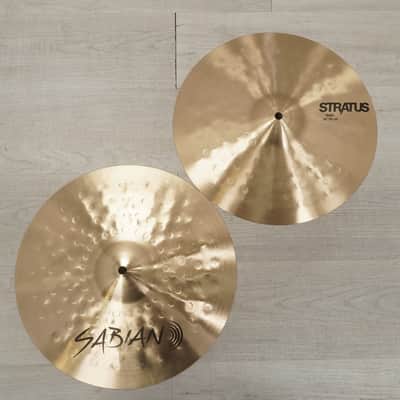 Used Sabian Stratus Hi Hat Cymbals 14 - Inch image 1