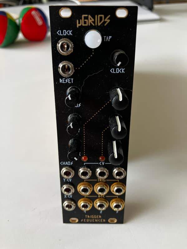 jakplugg uGrids Mutable Instruments Grids alt (clone) sequencer black 8HP image 1