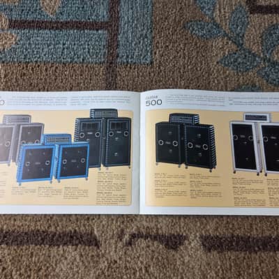Vintage Circa 1971 Kustom Amplifier (150, 250, 500) Catalog! Rare, Original Case Candy, Paperwork! image 6