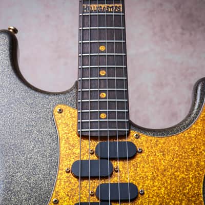 FENDER MIJ Hellecasters Limited Edition John Jorgenson Stratocaster "Black Gold Sparkle + Rosewood" (1997) image 4