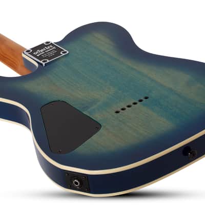 Schecter PT Pro Electric Guitar Transparent Blue Burst, 864 image 9
