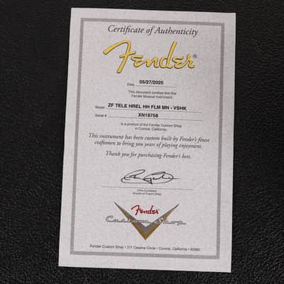 Fender Custom Shop ZF Telecaster Music Zoo Exclusive Heavy Relic Vanilla Shake 2025 image 17