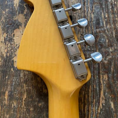 Fender Mustang 1969 Reissue Vintage White/Yellow CIJ Japan 2002 w/ Hardcase image 13