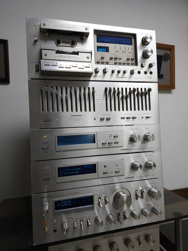 Pioneer SA-9800 Integrated Amplifier Recapped, CTF-1250 Tape Deck, Equalizer SG-9800, Reverberation SR-303 and Dynamic Processor RG-2. image 1
