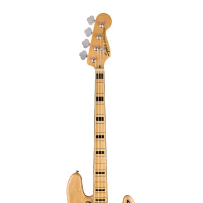 Used Squier Classic Vibe '70s Jazz Bass - Natural w/ Maple Fingerboard image 5